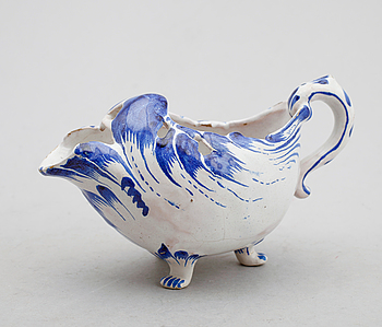 355664. SÅSSKÅL, fajans, rokokostil, 1800-1900-tal.
