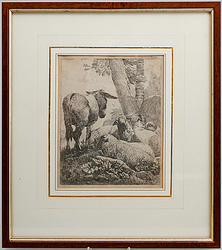 355690. JOHAN HEINRICH ROOS, kopparstick, 1600-1700-tal.