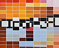 SAM VANNI, "HORISONTAL TILES I". Sign. -75....