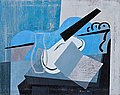 SAM VANNI, COMPOSITION IN BLUE. Sign. -78. ...