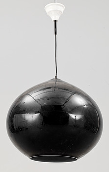 356949. TAKLAMPA, glas, Murano, Italien. Höjd ca 39 cm, exklusive sladd.