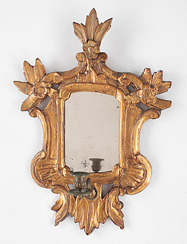 358820. SPEGELLAMPETT, rokoko, Italien, 1700-tal.