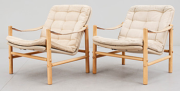 358927. FÅTÖLJER, ett par, 1970-tal.