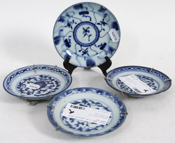 35921. FAT, 4 st, porslin, Kina, 1800-tal.