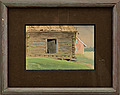 AUGUST MALMSTRÖM 3 st, akvareller, intygade...