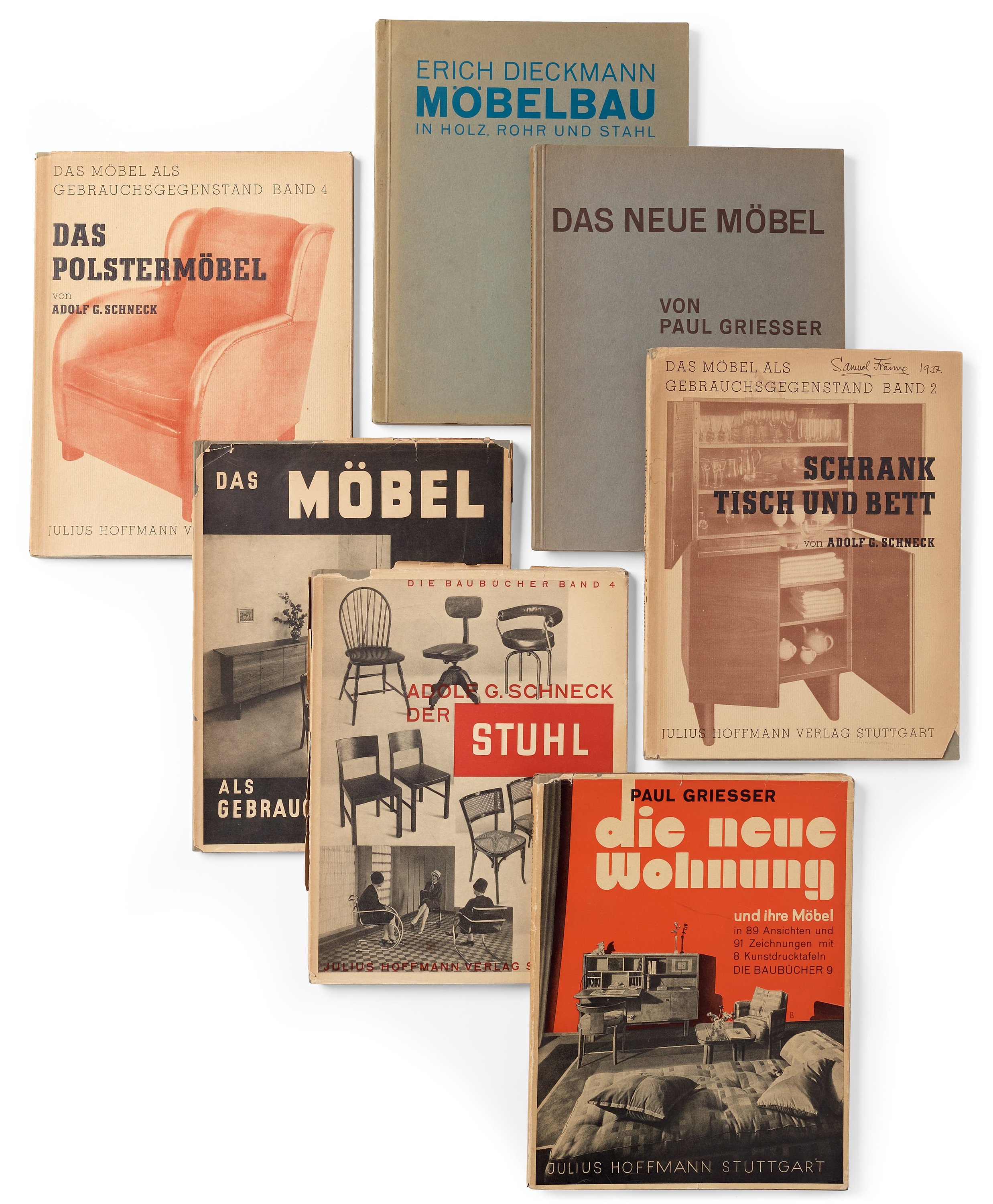PAUL GRIESSER, ADOLF G. SCHNECK och ERICH DIECKMANN. 7 vol, bl.a. "Der