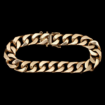 359817. ARMBAND, guld, 18k guld, importstämplad. Vikt 76 g.