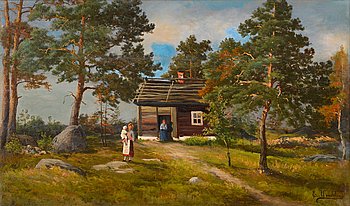 77. Ernst Wendelin, COTTAGE PEOPLE.