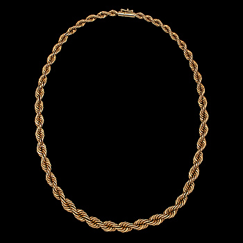 361677. HALSBAND, 14k guld, 1900-tal. Vikt 42 g.