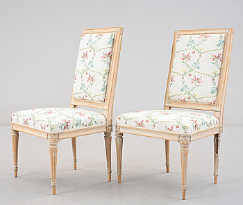 361877. STOLAR, ett par, gustavianska, 1700-talets slut.