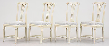362835. STOLAR, 4 st, gustaviansk stil, 1900-talets slut.