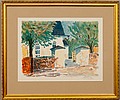 ALFRED WILLIAM FINCH, färglitografi, Frenck...
