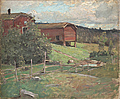 ALFRED BERGSTRÖM, olja på duk, signerad och...