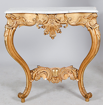 364029. KONSOLBORD, rokokostil, 1800-talets andra hälft.