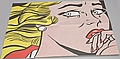 ROY LICHTENSTEIN, "Crying girl" mailer, aff...