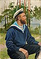 HUGO BACKMANSSON, SAILOR. Sign. 1897. Oil o...