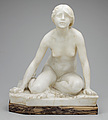 PER HASSELBERG, skulptur, alabaster, sign.