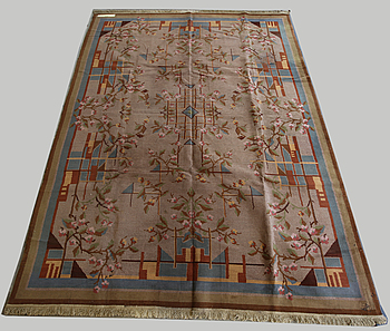 367465. MATTA, salong, maskinvävd, 1930-tal, art déco. 400 x 295 cm.