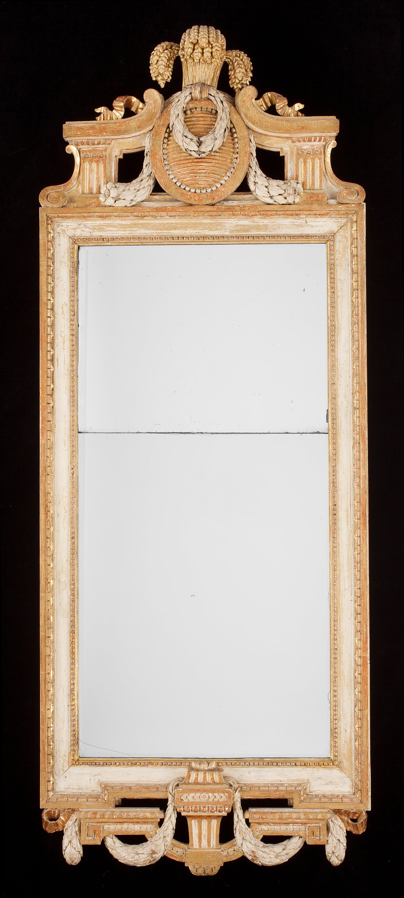 A Gustavian mirror by J. Åkerblad. Bukowskis