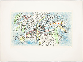 368015. ROBERTO MATTA, etsning, sign o numr 96100.