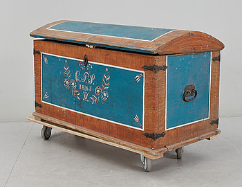 368032. KISTA, allmoge, bär datering 1865.