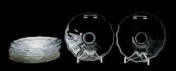 368260. LJUSMANSCHETTER, 12 st, glas, 1900-talets första hälft.