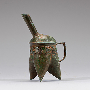 368620. TRIPOD, brons, Kina 18001900-tal.