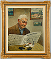 BÉLA HRADIL, olja på duk, signerad.