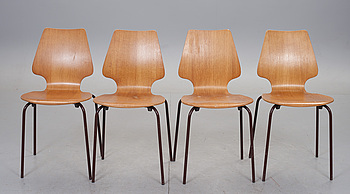 369520. STOLAR, 4 st, Danmark. 1960-tal.