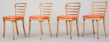 369919. STOLAR, 4 st. Thonet. Tidigt 1900 tal.