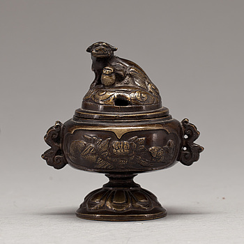 370830. RÖKELSEKAR, brons, Kina,1900-tal.