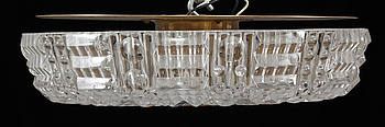 371655. TAKLAMPA, troligen Carl Fagerlund, Orrefors, 1900-talets andra hälft. Höjd 10 cm.
