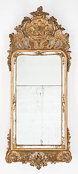 371827. SPEGEL, rokoko, 1700-talets andra hälft.