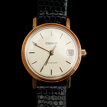 371872. DAMARMBANDSUR, 18 k guld, Tissot, sent 1900-tal.