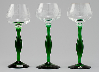 372430. VITVINSGLAS, 12 st, 1900-talets fjärde kvartal.