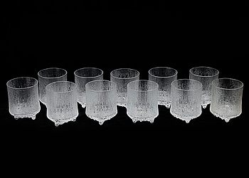 373055. GLASSERVIS, 44 delar, Ultima Thule Tapio Wirkkala, Iittala, Finland, 1968.