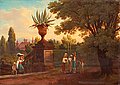 GUSTAF WILHELM PALM, "Vue från Villa Conti ...