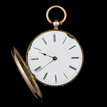 373818. FICKUR, 14 k guld. Vikt ca 30 gram.
