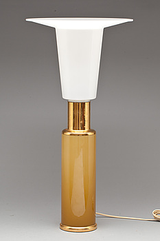 377068. BORDSLAMPA, glas, 1900-talets andra hälft.