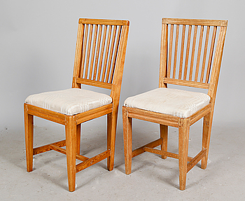 377792. STOLAR, 6 st, sk Leksandsstolar, sengustavianska, 1800-tal.