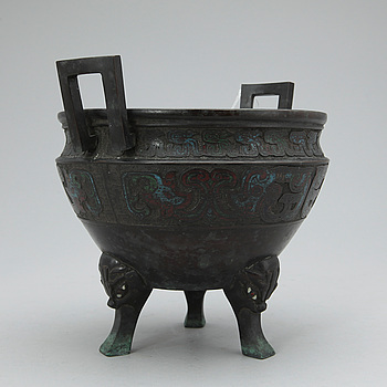 377888. URNA, brons, Sydostasien, 1900-tal.