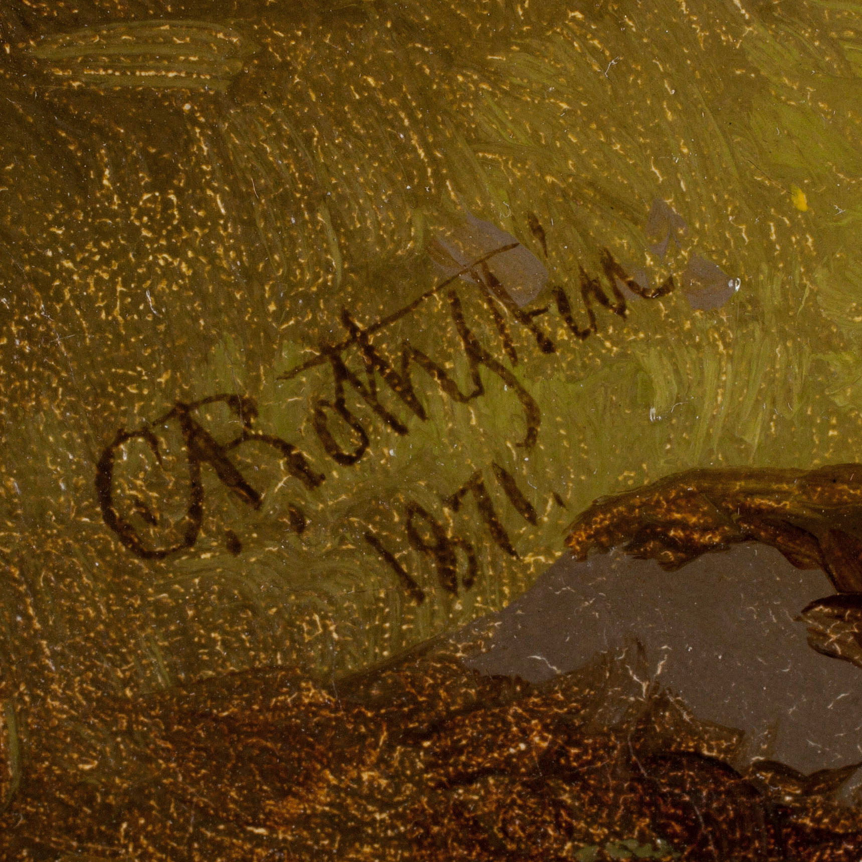 CARL ABRAHAM ROTHSTÉN, olja på duk, signerad och daterad CA Rothstén ...