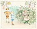 ELSA BESKOW, Lasse-liten i trädgården.