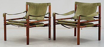379321. FÅTÖLJER, ett par, Sirocco, Arne Norell.
