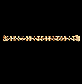 380315. ARMLÄNK, 18k guld, Styletta guldvaruaktiebolaget, Stockholm, 1969. Vikt 17 g.