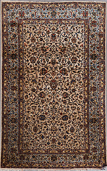382947. MATTA, old, Keshan, silke, ca 209 X 131cm.