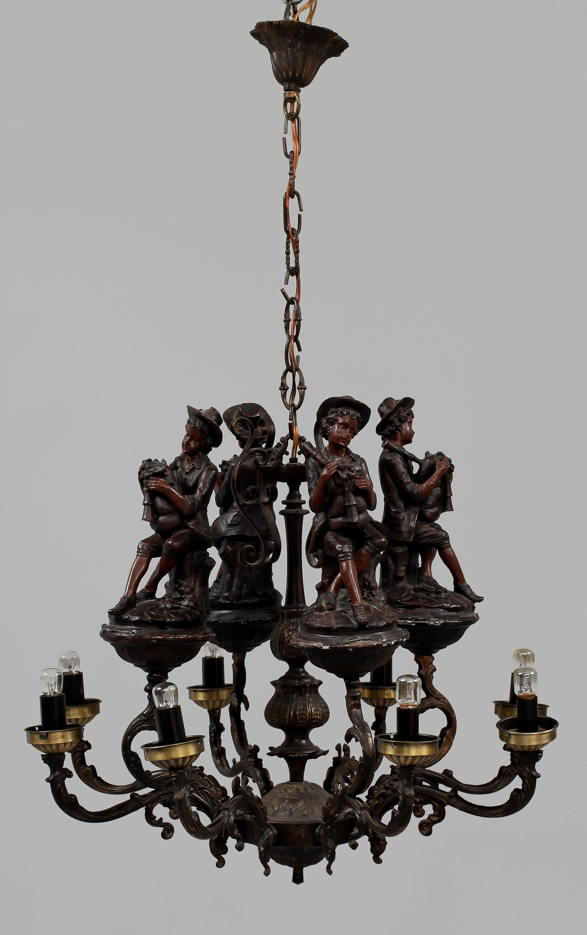 LJUSKRONA, Belle Epoque-stil, 1900-talets mitt, höjd 52 cm. - Bukowskis