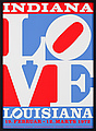 ROBERT INDIANA, utställningsaffisch, Louisi...