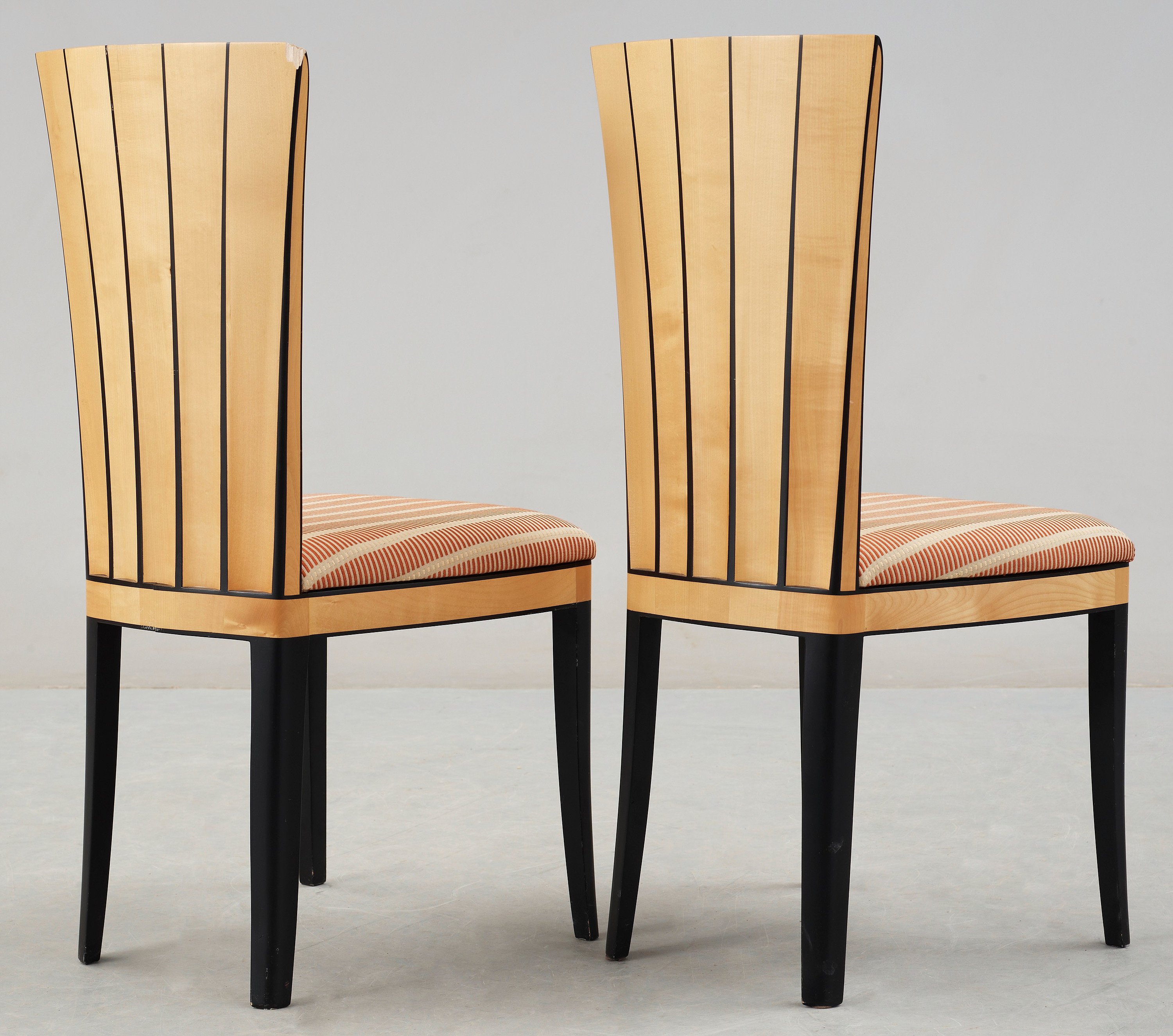 An Eliel Saarinen 8 pieces 'Cranbrook' set of furniture, probably by