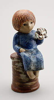 384979. FIGUR, stengods, Lisa Larson, Rörstrand.